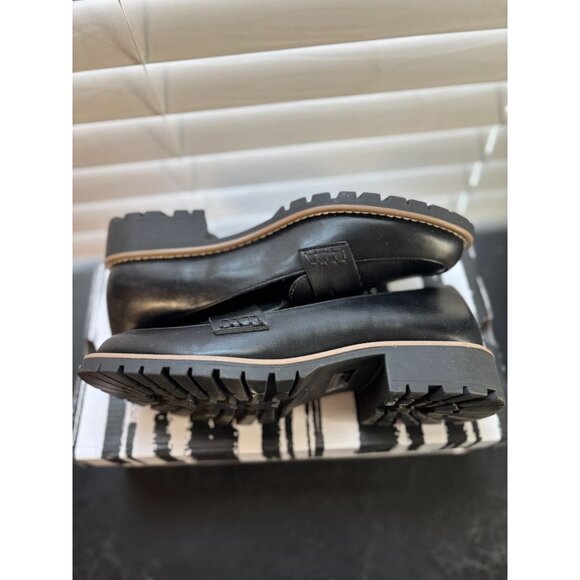 DV by Dolce Vita Loafers Black Faux Leather Rcrispo - Picture 6 of 7